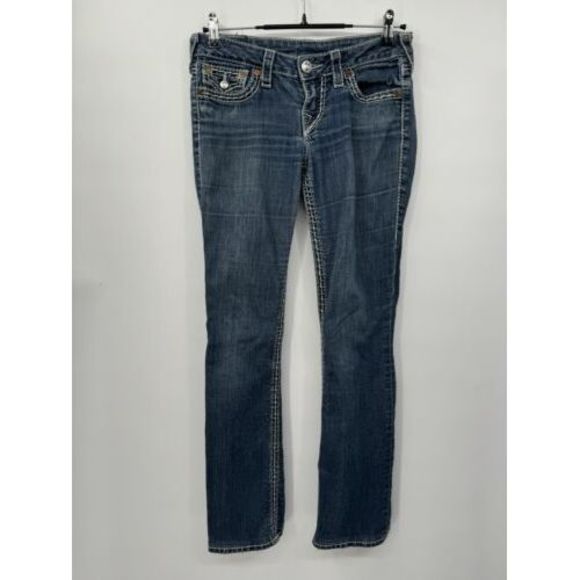 True Religion‎ Womens Jeans  Bootcut Blue Size 27 - Picture 1 of 9